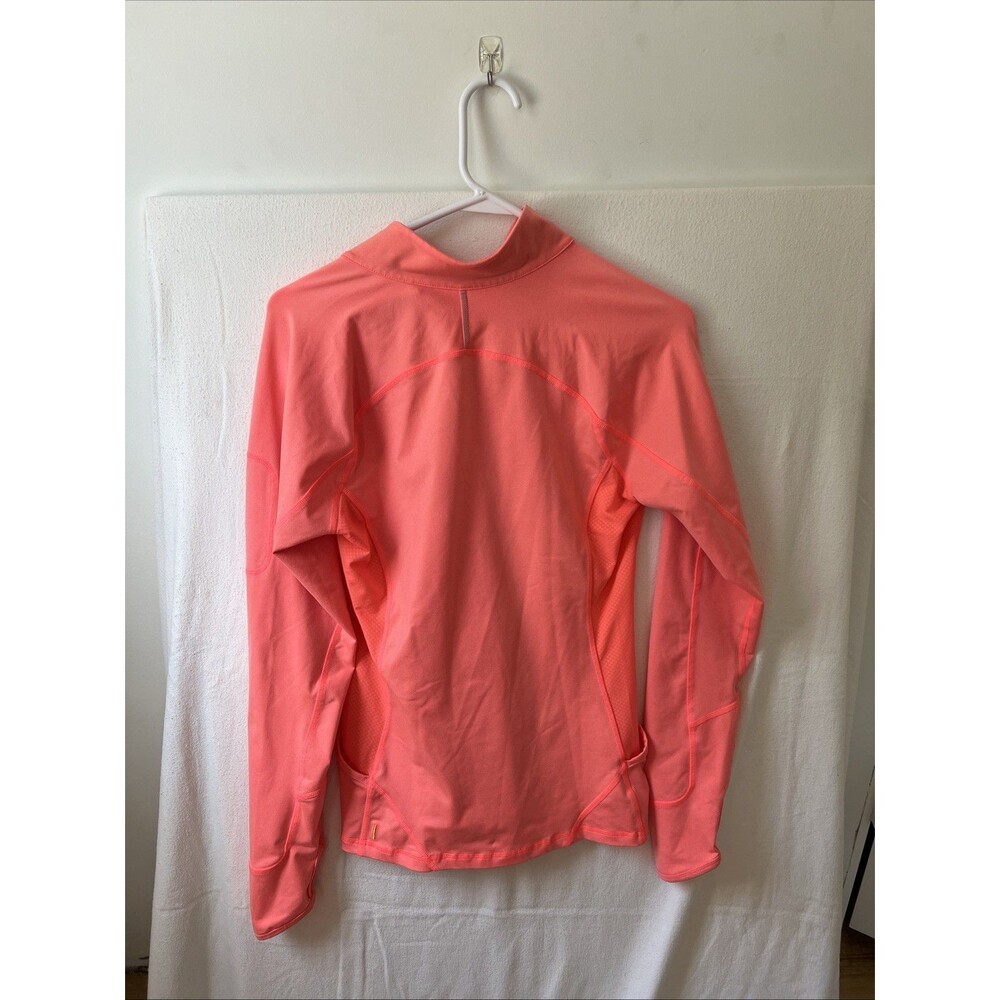 Lucy I Run This Tech Yoga Women's 1/2 Zip Active Jacket Size M Salmon - Picture 3 of 5